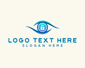 Protection - Eye Lock Security logo design