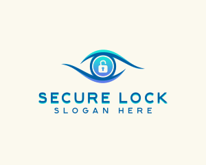 Lock - Eye Lock Security logo design