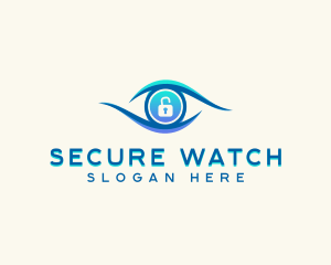 Monitoring - Eye Lock Security logo design