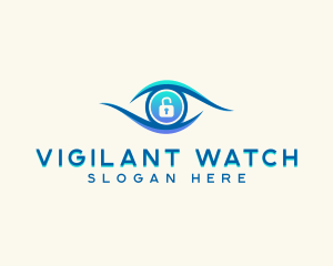 Monitoring - Eye Lock Security logo design