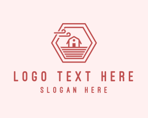 Hexagon - Barn Farm Field logo design