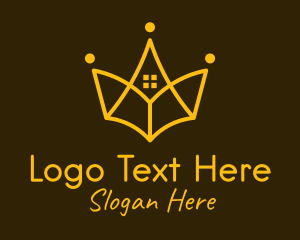 Leasing - Golden Crown Realty logo design