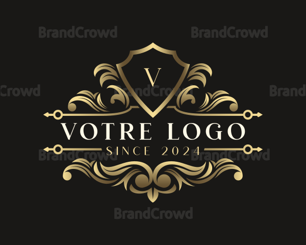 Premium Crest Ornament Logo