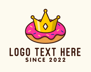 Sugar - Crown Donut Dessert logo design