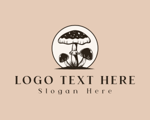 Vintage - Vintage Mushroom Fungi logo design