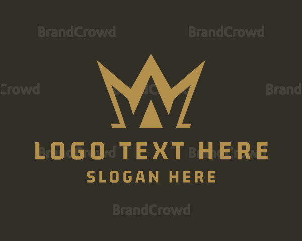 Elegant Crown Letter W Logo