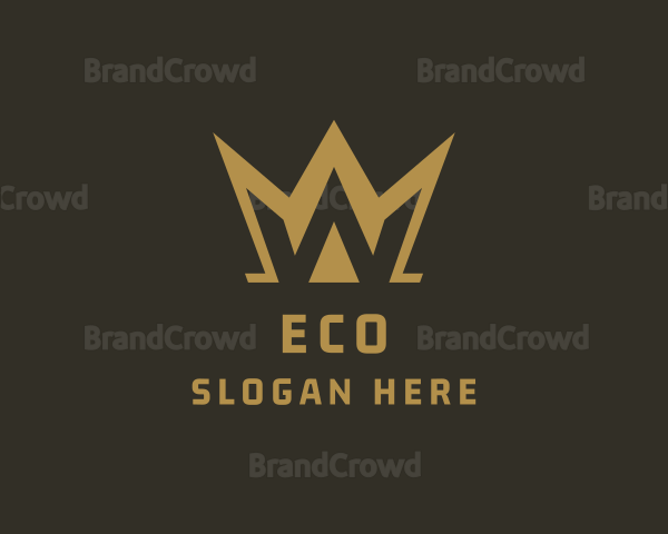 Elegant Crown Letter W Logo