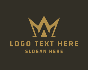 Financing - Elegant Crown Letter W logo design