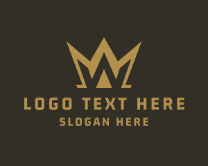 Elegant Crown Letter W Logo