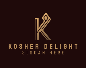 Luxury Elegant Letter K logo design