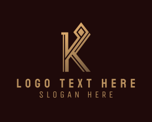 Letter K - Luxury Elegant Letter K logo design