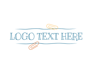Preschool - Handwritten Clip Wordmark logo design