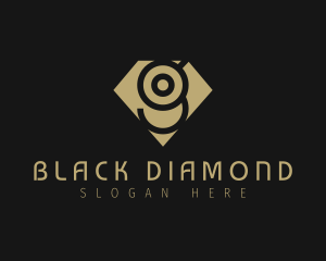 Diamond Gem Letter G logo design