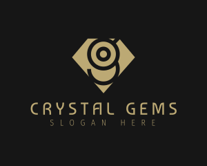 Diamond Gem Letter G logo design