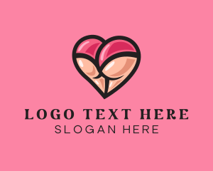 Adult - Naughty Heart Lingerie logo design
