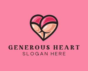 Naughty Heart Lingerie logo design