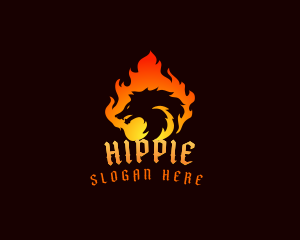 Arcade - Fire Wolf Gaming logo design