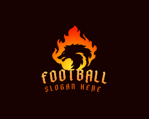 Inferno - Fire Wolf Gaming logo design