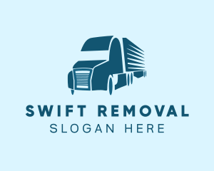 Removal - Express Moving Truck logo design