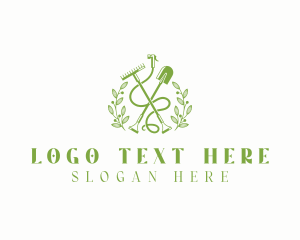 Hose - Gardener Plant Lawn Care logo design