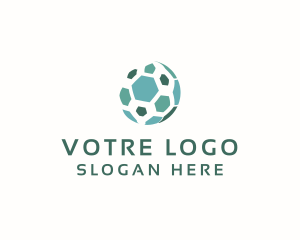 Abstract Business Hexagon Sphere Logo