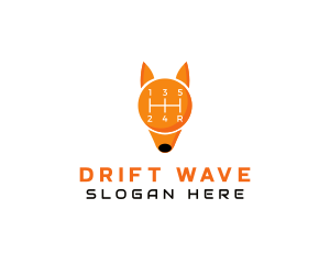 Drift - Gear Shift Fox logo design