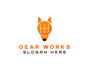 Gear Shift Fox logo design