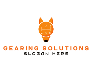 Gear Shift Fox logo design