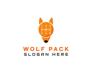 Gear Shift Fox logo design