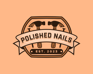 Nail - Hammer Nail Carpenter logo design