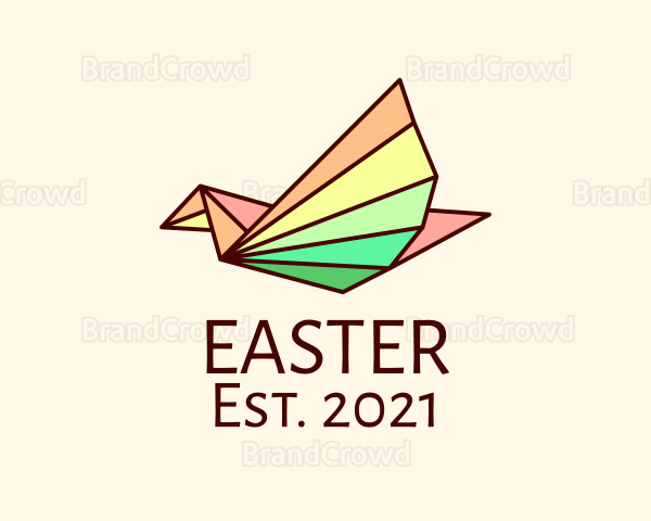 Colorful Line Art Bird Logo
