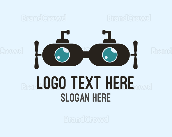 Submarine Diving Goggles Logo