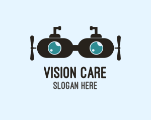 Optometrist - Submarine Diving Goggles logo design