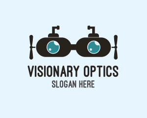 Eyewear - Submarine Diving Goggles logo design