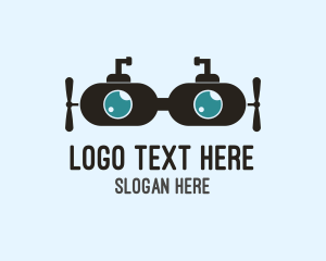 Goggles - Submarine Diving Goggles logo design