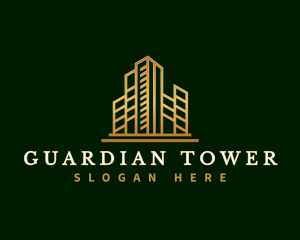 Luxury Tower Real Estate logo design