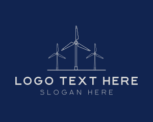 Sustainability - Industrial Windmill Structure logo design