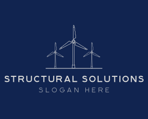 Industrial Windmill Structure logo design