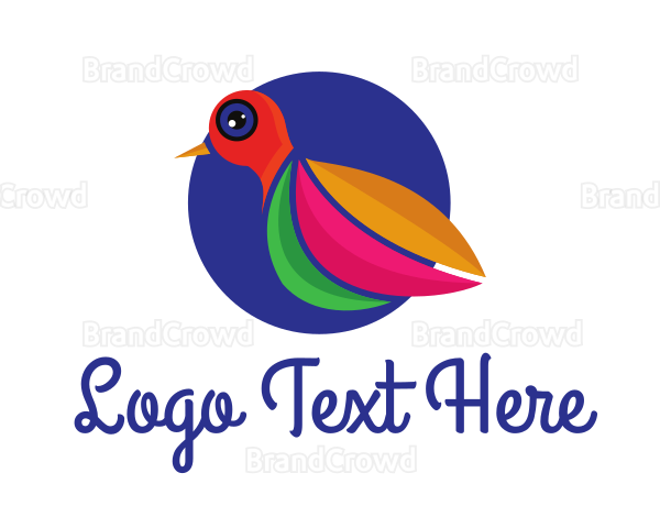 Tropical Artistic Bird Logo