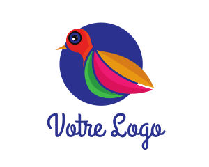 Tropical Artistic Bird Logo