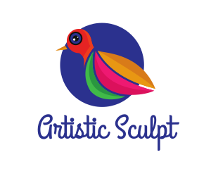 Tropical Artistic Bird logo design