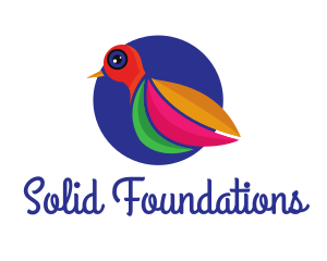 Messenger - Tropical Artistic Bird logo design