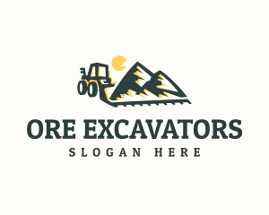 Bulldozer Mountain Mining logo design