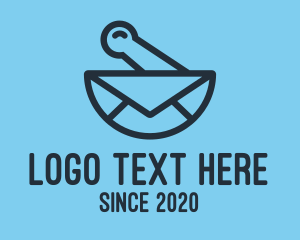 Mail - Blue Mixing Bowl Mail logo design