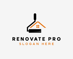 Paint Roller Renovation logo design