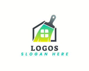 Colorful - Home Improvement Paintbrush logo design