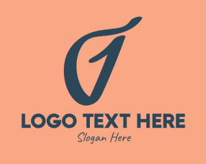 Letter G - Handwritten Letter G logo design