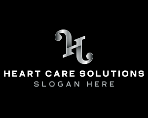 Luxury Vintage Metal Letter H logo design