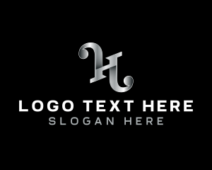 Luxury Vintage Metal Letter H Logo