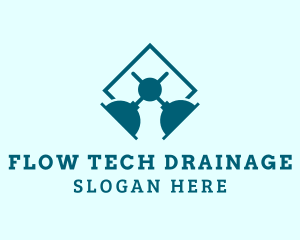 Drainage - Toilet Plunger Plumbing logo design